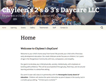 Tablet Screenshot of chyleensdaycare.com